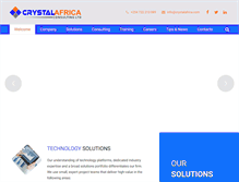 Tablet Screenshot of crystalafrica.com